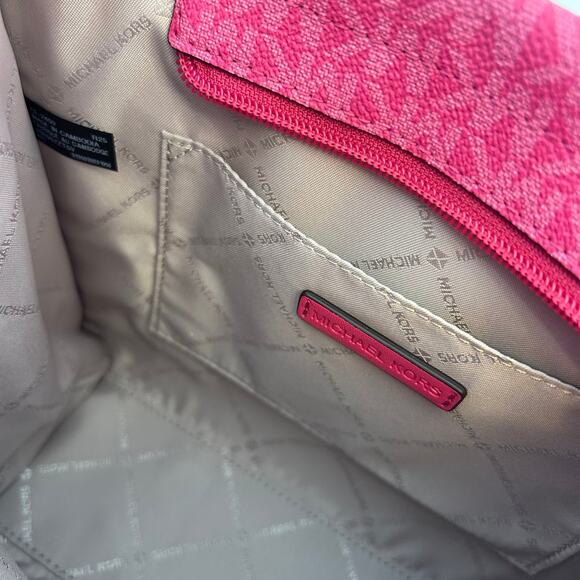 Michael Kors Purse Mirella Small Shopper Crossbody Bag Dragon Fruit - Picture 11 of 12